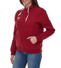 Sweater & Pullover*Outfitter Ocean Fabrics Thai Damen Hoodie nachhaltiger Kapuzen-Pullover im Basic-Style OUT-W-1003-OTW-36 Rot