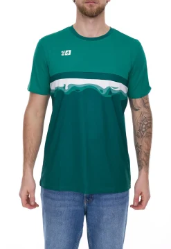 T-Shirts & Tank Tops|Sportoberbekleidung*Outfitter OCEAN FABRICS TAHI Herren nachhaltiges Training-Shirt mit Mesh-Einsätzen Fitness-Shirt Kurzarm-Shirt OUT-M-1021-OTW-23 Grün