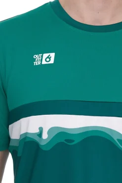 T-Shirts & Tank Tops|Sportoberbekleidung*Outfitter OCEAN FABRICS TAHI Herren nachhaltiges Training-Shirt mit Mesh-Einsätzen Fitness-Shirt Kurzarm-Shirt OUT-M-1021-OTW-23 Grün