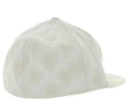 Caps & Mützen*Bio-Domes Headgear 2PAC Snapback-Cap mit Stickmuster & Kreuz-Emblem Limited Streetwear Edition TC108767TUP3 Creme-Weiß