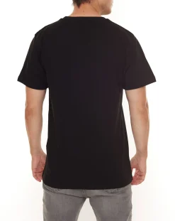 T-Shirts & Tank Tops*PASH Herren Kurzarm-Shirt mit verschiedenen großem Frontprints Baumwoll-T-Shirt PATR00 Schwarz/Weiß