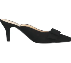 Zehentrenner & Sandalen|Halbschuhe & Pumps*PETER KAISER Damen Pantolette Echtleder-Sandale Abend-Stiletto 60165-240 Schwarz