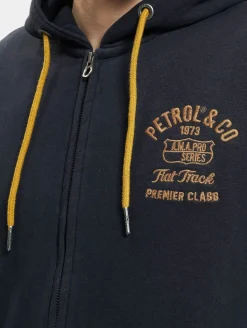 Pullover & Sweater*Petrol Industries Classic Zip Hoodie blau