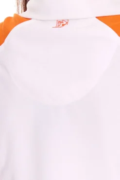 Tops & T-Shirts|Sportoberbekleidung*PGA TOUR Damen Achsel-Shirt mit Hemdkragen Golf-Shirt mit CoolFit 3508933 Weiß-Orange