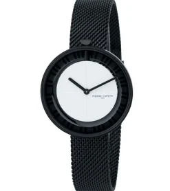 Damenuhren|Damenuhren*Pierre Cardin Damen Armband-Uhr zeitloses Ziffernblatt analoge Quarz-Uhr mit Edelstahl-Armband 3ATM 32mm CMA.0018 Schwarz/Weiß