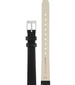 Damenuhren|Damenuhren*Pierre Cardin Damen Armband-Uhr schlichtes Ziffernblatt analoge Quarz-Uhr mit Leder-Armband 3ATM 27mm CPI.2507 Schwarz/Weiß/Silber