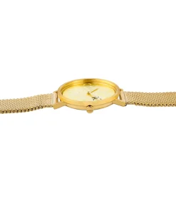 Damenuhren|Damenuhren*Pierre Cardin Damen Armband-Uhr mit Marken-Kürzel auf dem Ziffernblatt analoge Quarz-Uhr mit Edelstahl-Armband 3ATM 31mm Gold, Rose-Gold