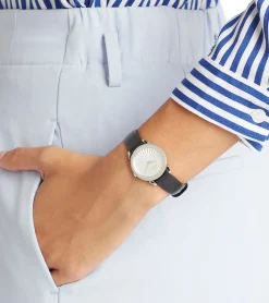 Damenuhren|Damenuhren*Pierre Cardin Damen Armband-Uhr schlichtes Ziffernblatt analoge Quarz-Uhr mit Leder-Armband 3ATM 27mm CPI.250 Schwarz/Weiß oder Schwarz