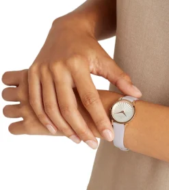 Damenuhren|Damenuhren*Pierre Cardin Damen Armband-Uhr Ziffernblatt analoge Quarz-Uhr mit Leder-Armband 3ATM 27mm CPI.2503 Rosa/Weiß/Gold