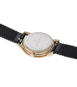 Damenuhren|Damenuhren*Pierre Cardin Damen Armband-Uhr schlichtes Ziffernblatt analoge Quarz-Uhr mit Edelstahl-Armband 3ATM 27mm CPI.2516 Schwarz/Gold