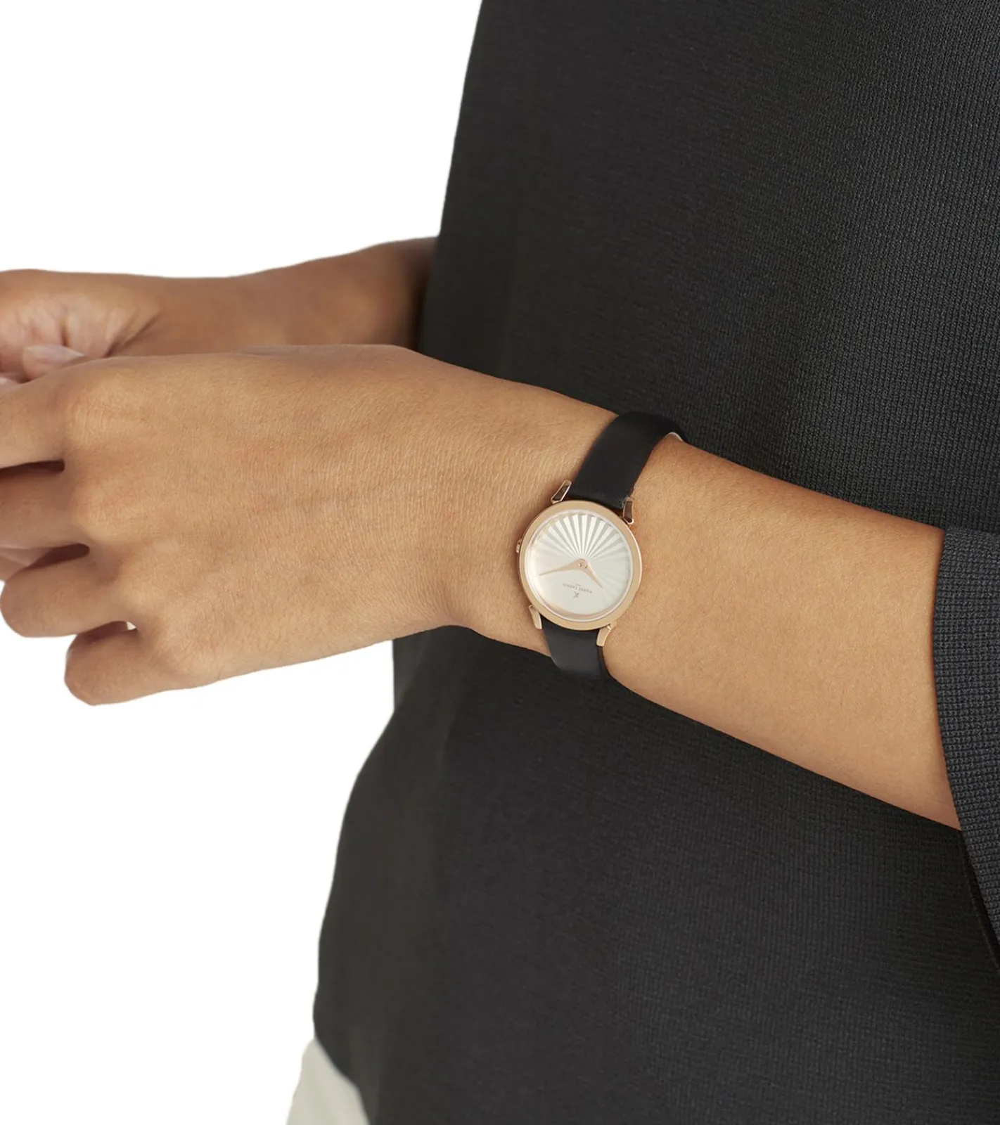 Damenuhren|Damenuhren*Pierre Cardin Damen Armband-Uhr schlichtes Ziffernblatt analoge Quarz-Uhr mit Leder-Armband 3ATM 27mm CPI.250 Beige, Schwarz, Weiß, Rosa