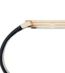 Damenuhren|Damenuhren*Pierre Cardin Damen Armband-Uhr schlichtes Ziffernblatt analoge Quarz-Uhr mit Leder-Armband 3ATM 40mm CPI.2003 Schwarz/Gold