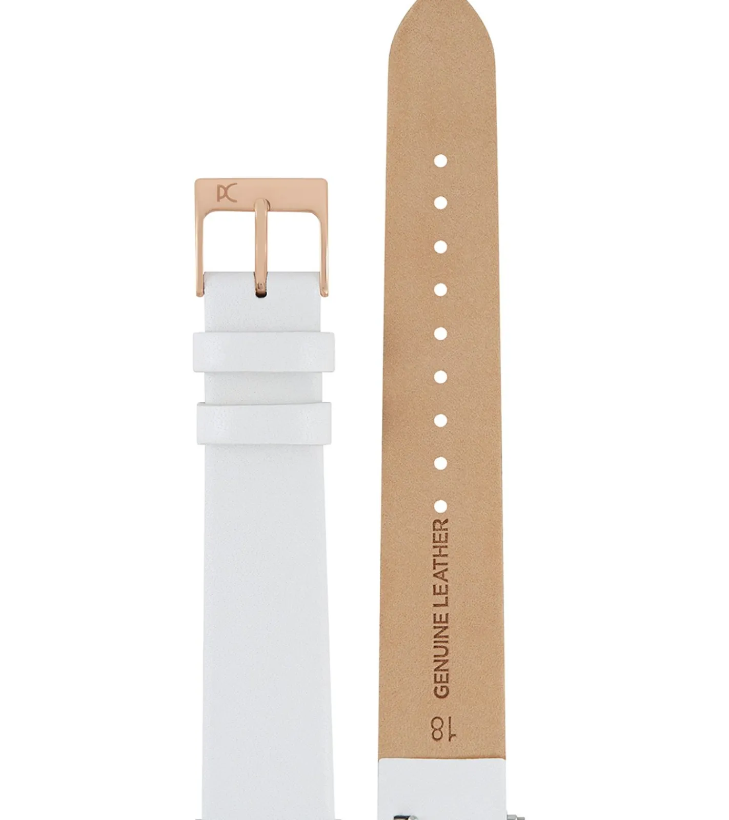 Damenuhren|Damenuhren*Pierre Cardin Damen schlichte Armband-Uhr analoge Quarz-Uhr mit Leder-Armband 3ATM 39mm CBV.1012 Weiß/Gold