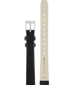 Damenuhren|Damenuhren*Pierre Cardin Damen Zweizeiger-Armband-Uhr Ziffernblatt mit silbernen Kreis-Details analoge Quarz-Uhr mit Leder-Armband 3ATM 27mm CCM.0504 Silber/Schwarz