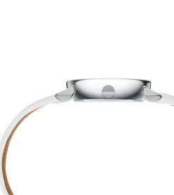 Damenuhren|Damenuhren*Pierre Cardin Damen Zweizeiger-Armband-Uhr Ziffernblatt mit silbernen Kreis-Details analoge Quarz-Uhr mit Leder-Armband 3ATM 27mm CCM.05 Silber/Schwarz/Weiß/Blau/Grau/Rosa