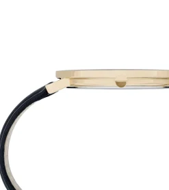 Herrenuhren|Herrenuhren*Pierre Cardin Herren analoge Quarz-Uhr mit Leder-Armband Armband-Uhr 3ATM 42mm CBV.1032 Gold/Schwarz