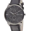 Herrenuhren|Herrenuhren*Pierre Cardin Herren Armband-Uhr mit Multi-Ziffernblatt analoge Quarz-Uhr mit Leder-Armband 3ATM 44mm CPI.2024 Schwarz/Silber