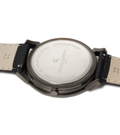 Herrenuhren|Herrenuhren*Pierre Cardin Herren Armband-Uhr mit Multi-Ziffernblatt analoge Quarz-Uhr mit Leder-Armband 3ATM 44mm CPI.2024 Schwarz/Silber