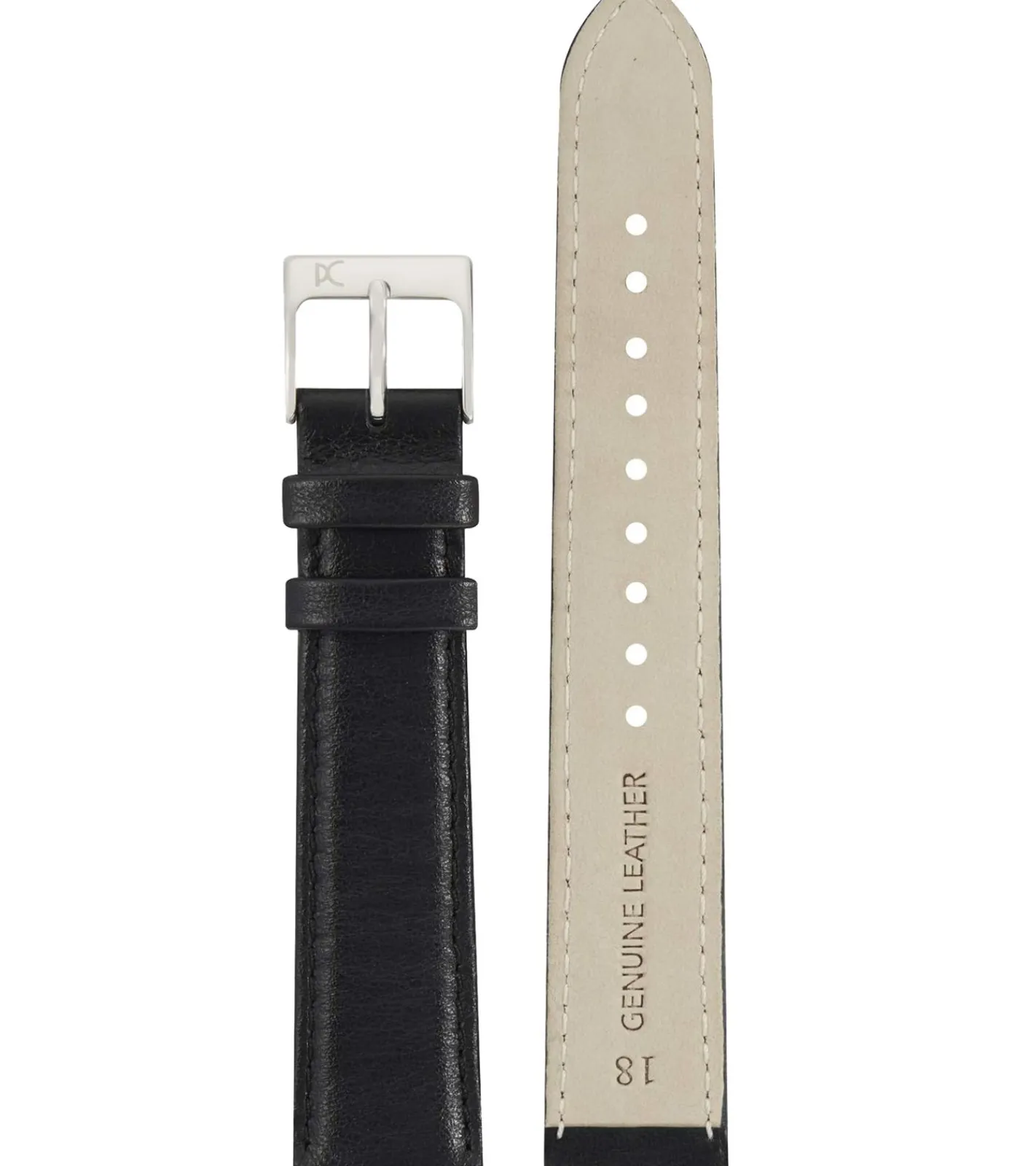 Herrenuhren|Herrenuhren*Pierre Cardin Herren Armband-Uhr analoge Quarz-Uhr mit Leder-Armband 3ATM 39mm CPI.2016 Silber/Schwarz/Weiß