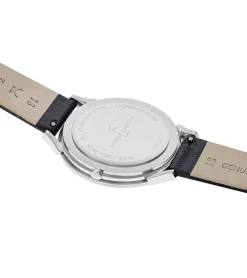 Herrenuhren|Herrenuhren*Pierre Cardin Herren Armband-Uhr analoge Quarz-Uhr mit Leder-Armband 3ATM 40mm CPI.2010 Schwarz/Silber