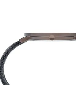 Herrenuhren|Herrenuhren*Pierre Cardin Herren Armband-Uhr analoge Quarz-Uhr mit Textil-Armband 3ATM 41mm CBV.1036 Grau/Braun