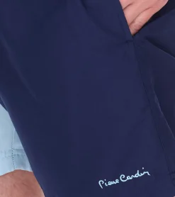 Nachtwäsche & Bademode*Pierre Cardin Herren Schwimm-Hose Badehose modische Schwimm-Shorts LA205027 Blau