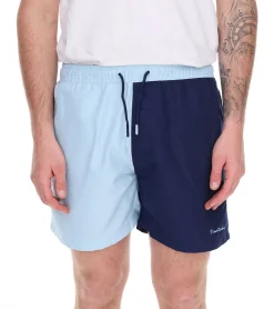 Nachtwäsche & Bademode*Pierre Cardin Herren Schwimm-Hose Badehose modische Schwimm-Shorts LA205027 Rot/Navy, Navy/Rosa oder Blau