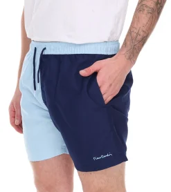Nachtwäsche & Bademode*Pierre Cardin Herren Schwimm-Hose Badehose modische Schwimm-Shorts LA205027 Rot/Navy, Navy/Rosa oder Blau