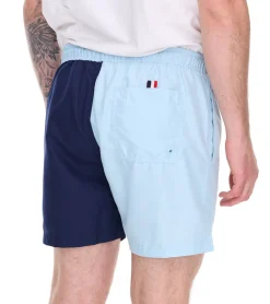 Nachtwäsche & Bademode*Pierre Cardin Herren Schwimm-Hose Badehose modische Schwimm-Shorts LA205027 Rot/Navy, Navy/Rosa oder Blau