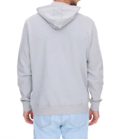 Pullover & Sweater*PLAYBOY Herren Baumwoll-Pullover Langarm-Shirt mit Kapuze Hoodie Schwarz oder Grau meliert