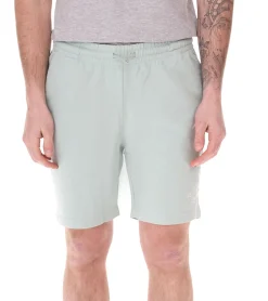 Sportunterbekleidung|Jogginghosen & Fitnessmode*PLAYBOY x DEF Herren Sweat-Shorts mit kleinem Schriftzug "CASA " Sport-Shorts Jogger kurze Hose DFPBSH1001 Grün