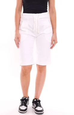 Shorts & Bermudas*PLEASE Damen Sommer-Shorts kurze Hose mit seitlichen Eingrifftaschen 42032565 Weiß