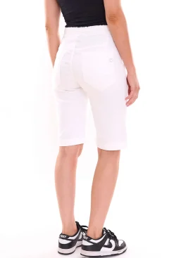 Shorts & Bermudas*PLEASE Damen Sommer-Shorts kurze Hose mit seitlichen Eingrifftaschen 42032565 Weiß