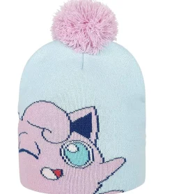 Caps & Mützen*BioworldMerch POKEMON Beanie mit Bommel im Pummeluff Design Gaming-Mütze Strick-Beanie Fan-Artikel KC160211POK Blau/Rosa