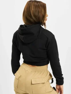 Sweater & Pullover*Project X Paris Kurzer Fleece-Hoodie zum Überziehen, schwarz