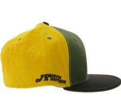 Caps & Mützen*BioworldMerch PUBLIC ENEMY Unisex Flatrim-Cap mit Logo-Stickerei Baseball-Cap TC109818PE Grün/Schwarz/Orange