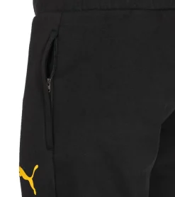 Sportunterbekleidung|Jogginghosen & Fitnessmode*PUMA BVB Casuals Pants Herren Sweat-Hose Borussia Dortmund Baumwoll-Fanwear 771843 02 Schwarz