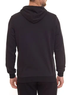 Pullover & Sweater*PUMA ESS Logo Herren stylischer Kapuzen-Pullover Baumwoll-Hoodie mit Logo auf der Brust 679631 , Schwarz, Blau Grau