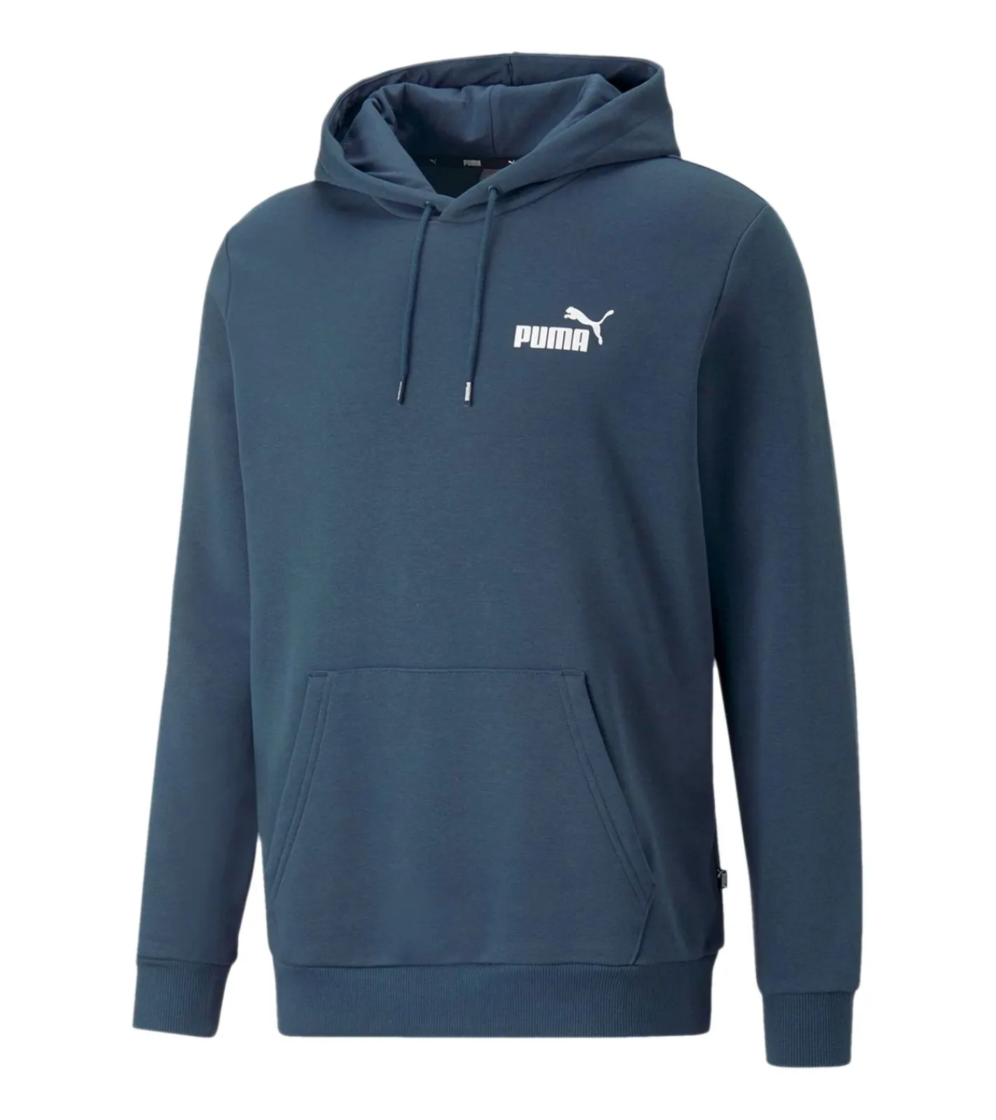 Pullover & Sweater*PUMA ESS Logo Herren stylischer Kapuzen-Pullover Baumwoll-Hoodie mit Logo auf der Brust 679631 , Schwarz, Blau Grau