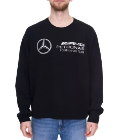 Pullover & Sweater*PUMA FD MAPF1 Mercedes-AMG Petronas F1 Statement Herren Oversized Pullover Formel 1 Strick-Pulli 621131 01 Schwarz