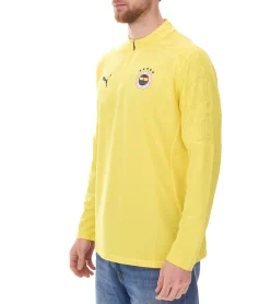 Pullover & Sweater|Sportoberbekleidung*PUMA Fenerbahce Istanbul 1/4 Zip Top Herren Trainings-Shirt Sport-Shirt mit DryCell 778123 11 Gelb