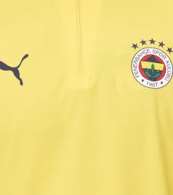 Pullover & Sweater|Sportoberbekleidung*PUMA Fenerbahce Istanbul 1/4 Zip Top Herren Trainings-Shirt Sport-Shirt mit DryCell 778123 11 Gelb
