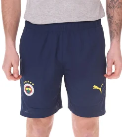 Sportunterbekleidung|Jogginghosen & Fitnessmode*PUMA Fenerbahce Istanbul Trainingshose Herren Sport-Shorts Fußball Fan-Bermuda mit DryCell 778161 12 Blau