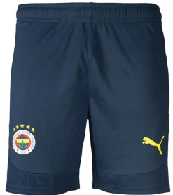 Sportunterbekleidung|Jogginghosen & Fitnessmode*PUMA Fenerbahce Istanbul Trainingshose Herren Sport-Shorts Fußball Fan-Bermuda mit DryCell 778161 12 Blau