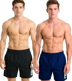 Nachtwäsche & Bademode*PUMA Herren Bade-Shorts Sommer-Shorts mit Taschen stylische Schwimm-Hose Bademode 100004862 Schwarz oder Navy