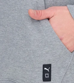 Pullover & Sweater*PUMA Melo Alwayz On Hoodie nachhaltiger Herren Kapuzen-Pullover Baumwoll-Hoodie 320 g/cm² 625991 02 Grau
