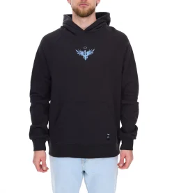 Pullover & Sweater*PUMA Melo Alwayz On Hoodie nachhaltiger Herren Kapuzen-Pullover Baumwoll-Hoodie 320 g/cm² 625991 Schwarz oder Grau meliert