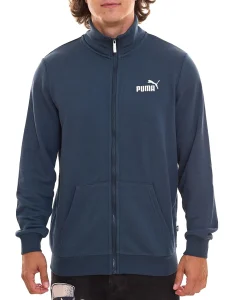 Pullover & Sweater|Sportoberbekleidung*PUMA Men Ess 2 Col Track Jacket nachhaltige Herren Sweat-Jacke Trainings-Jacke Baumwolle 67963 , Schwarz oder Dunkelblau Grau