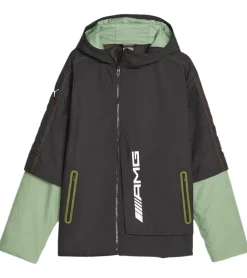Jacken & Mäntel*PUMA Mercedes-AMG Petronas F1 Herren Jacke Formel 1 wasserabweisende Outdoor-Jacke 621187 01 Schwarz/Grün