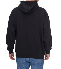 Pullover & Sweater|Ballsport*PUMA OLYMPIQUE DE MARSEILLE Herren Kapuzen-Pullover nachhaltiger Baumwoll-Hoodie mit Logo-Schriftzug 771970 10 Schwarz/Grau